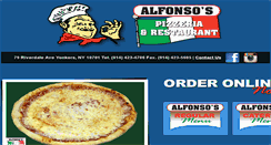 Desktop Screenshot of alfonsospizzany.com